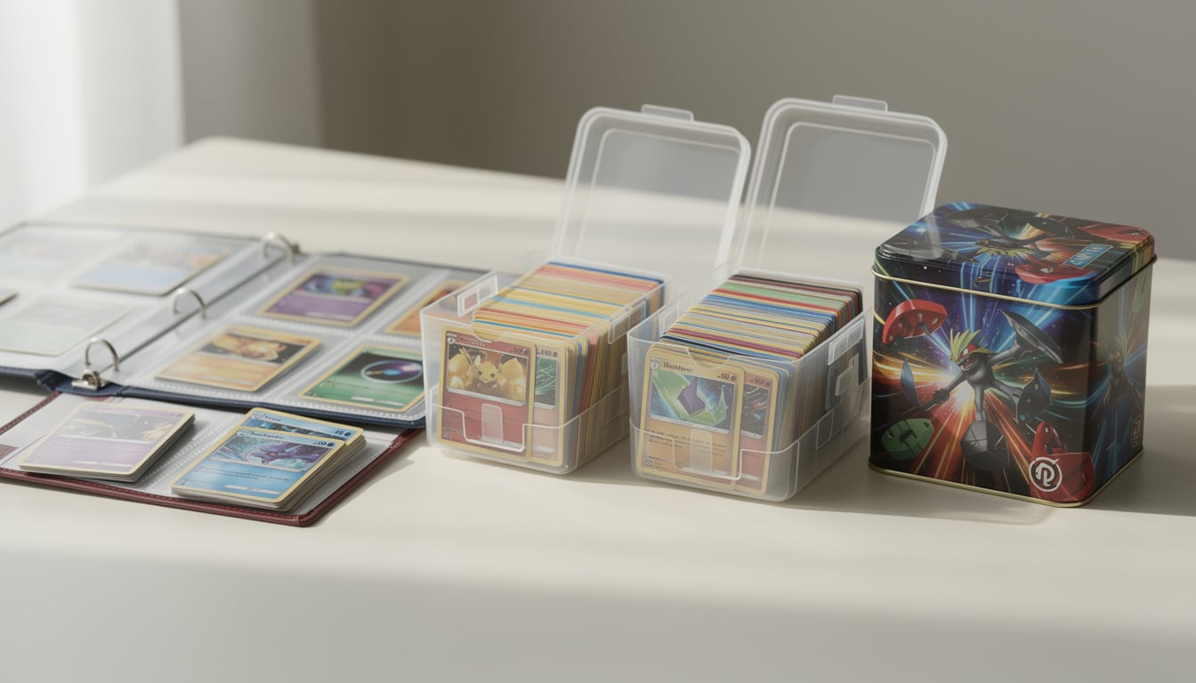 découvrez notre comparatif des meilleures boîtes de rangement pour cartes pokémon et organisez votre collection avec style et efficacité.