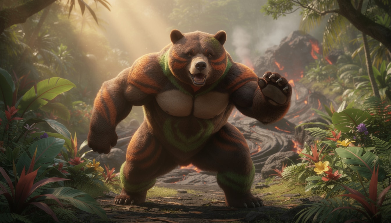 découvrez la carte chelours, l'ours combattant emblématique de la région d'alola, ses pouvoirs et ses statistiques pour enrichir votre collection.