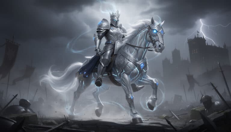 découvrez carte sylveroy cavalier d'effroi vmax, le spectre royal ultime alliant puissance et élégance pour dominer vos adversaires.